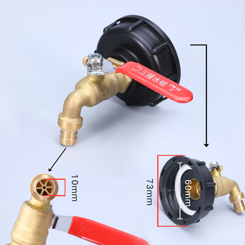 IBC Tank Adapter Replacement Valve Fitting Reducing Connector for Home Garden Water