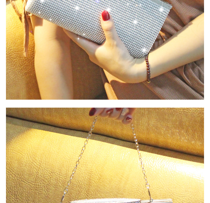 Minibook Fashion Handbag Customize Diamond Shoulder Bag for Annual Evening Party