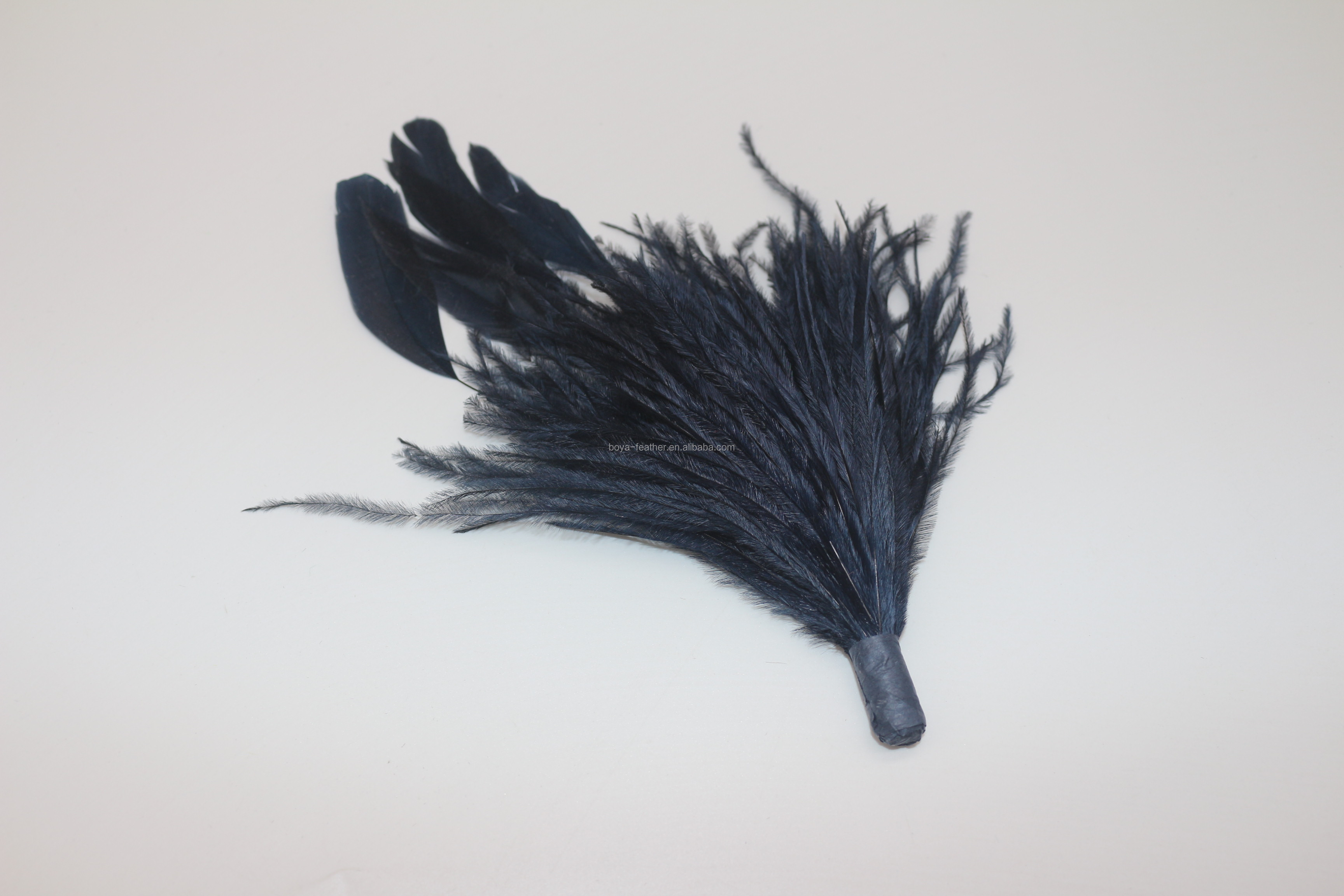 Shipping DHL UPS FEDEX EMS TNT Chinapost Epacket Ostrich Feather Flower Mount with Wire Accessory