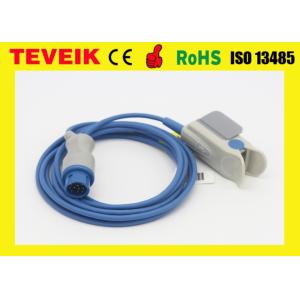 Reusable Bruker finger clip SpO2 Sensor For DC-3002 Patient Monitor, Round 12pin