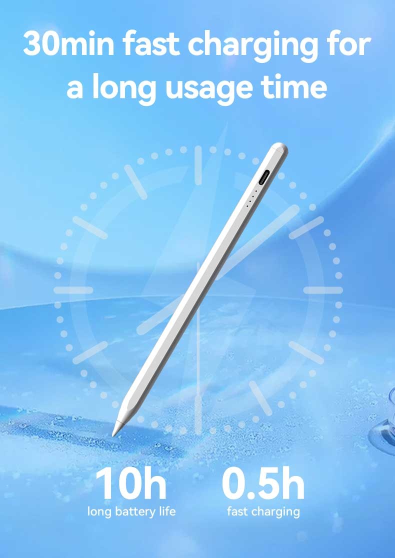 Fine Point Tip Aluminum Stylus Pen Ergonomic Compatible For Tablet