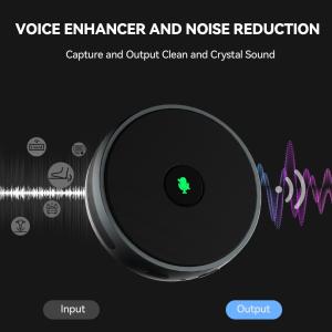 Wireless USB Conference Speakerphones Noise Cancelling 360 Degrees Omnidirection