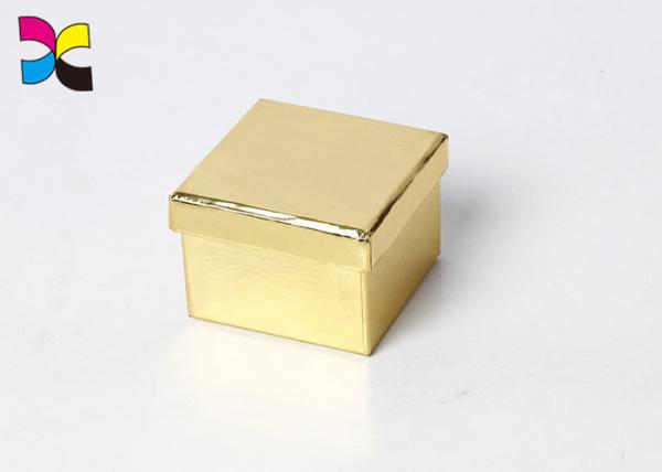 Quality Customized Paper Printed Cardboard Flat Folding Gift Box Golden Color Eco - Friendly for sale