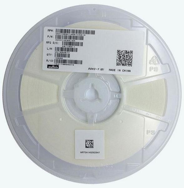 MLCC Multilayer Ceramic Chip Capacitors GRM31CC81E226ME11 22uF 25V X6S 20% Pad