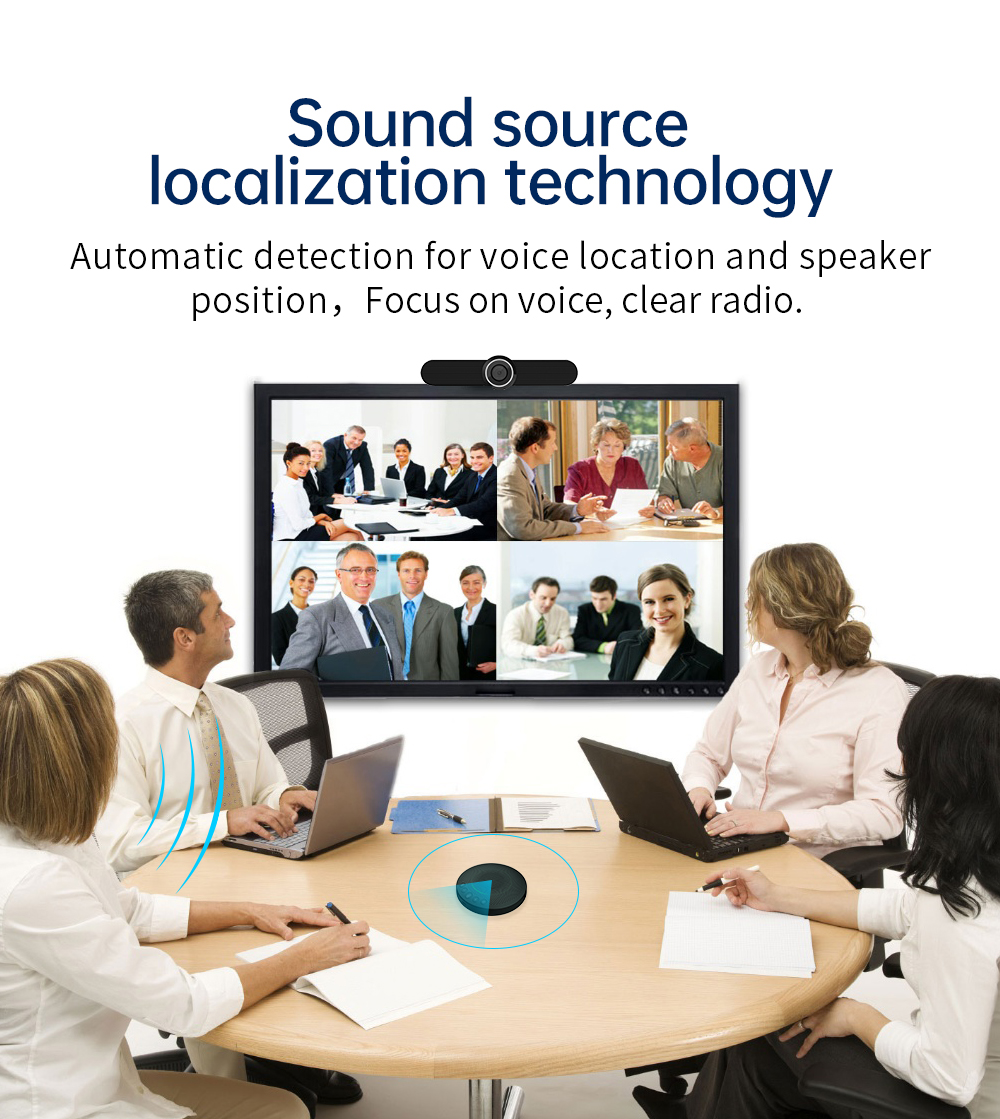 usb wireless plug and play audio system omnidirectional conference microphone or speakerphone with battery