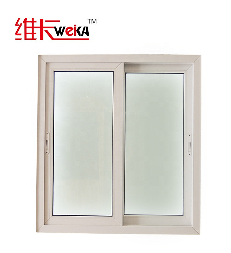 Frame White PVC Windows Two Panels Sliding Window Product