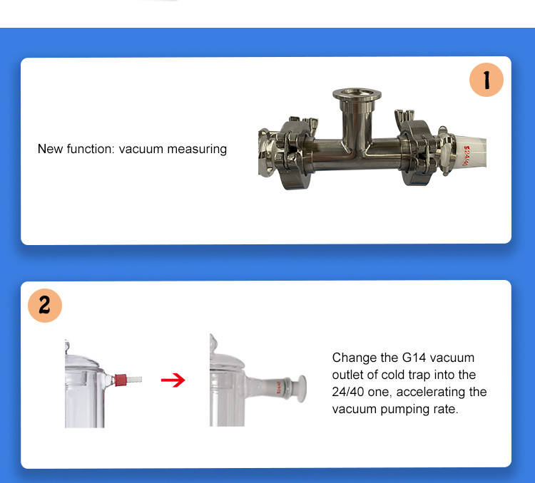 40W 2L Double Short Path Distillation Equipment 100rpm