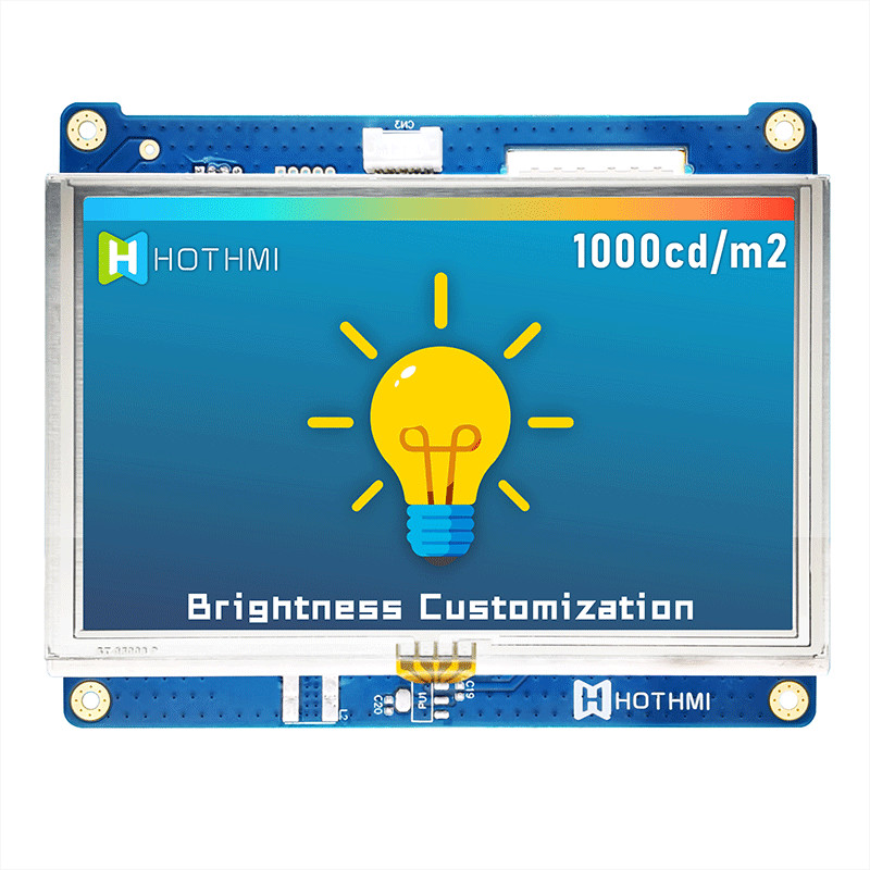 5.0 Inch 800x480 IPS Resistive TFT LCD Display Wide Temperature