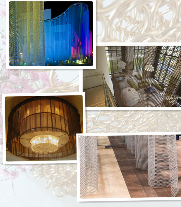 Building Decoration Stainless Steel Ring Mesh For Window Curtain