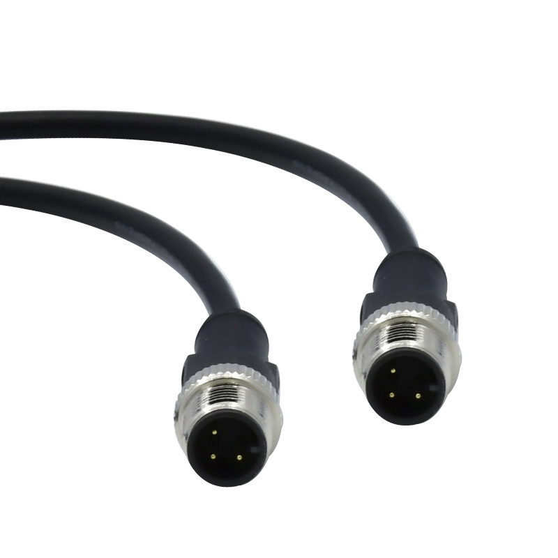 A B D Code Mounted M12 Waterproof Connector Cable 3 5 8 12 17 Pin
