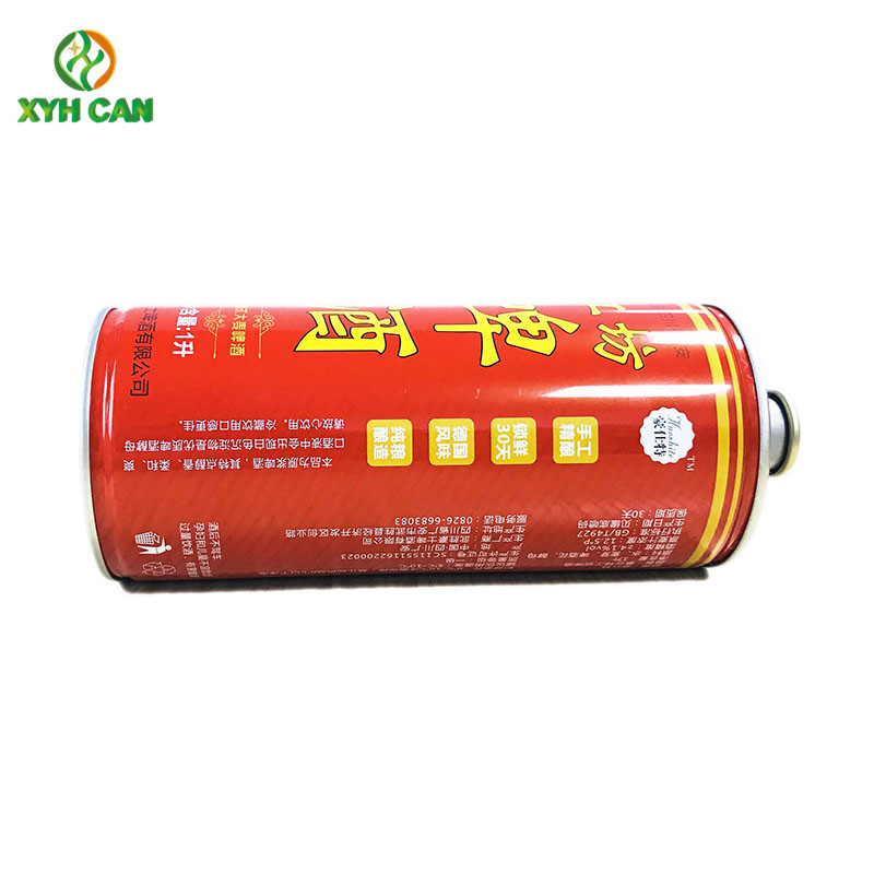 FDA Certificated Metal Storage Tin Can Custom CMYK Printing For 1L Raw Beer