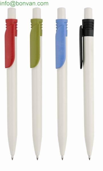 click promotional white simple pen,white promotional ball point pen, gift promo