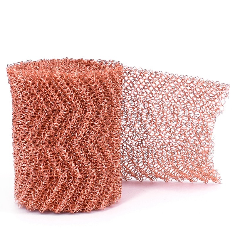 Red copper mesh filter, column mounted, wire mesh filter for distillation