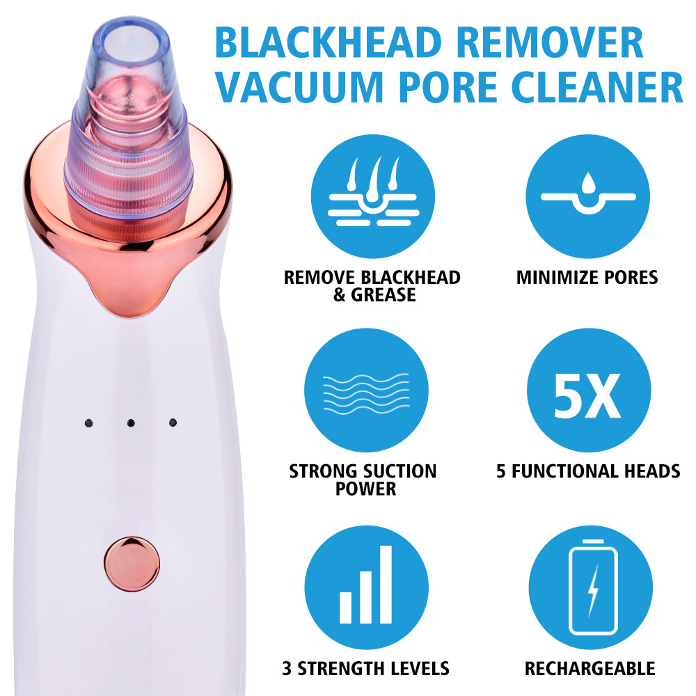 Blackhead Remover Vacuum Acne Whitehead Cleaner with USB Charger by New Brand