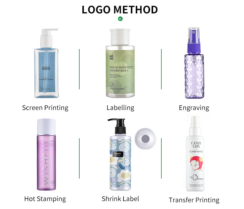 50ML 100ML Empty Body Lotion Bottles Eco Friendly PET PCR Cosmetic Packaging