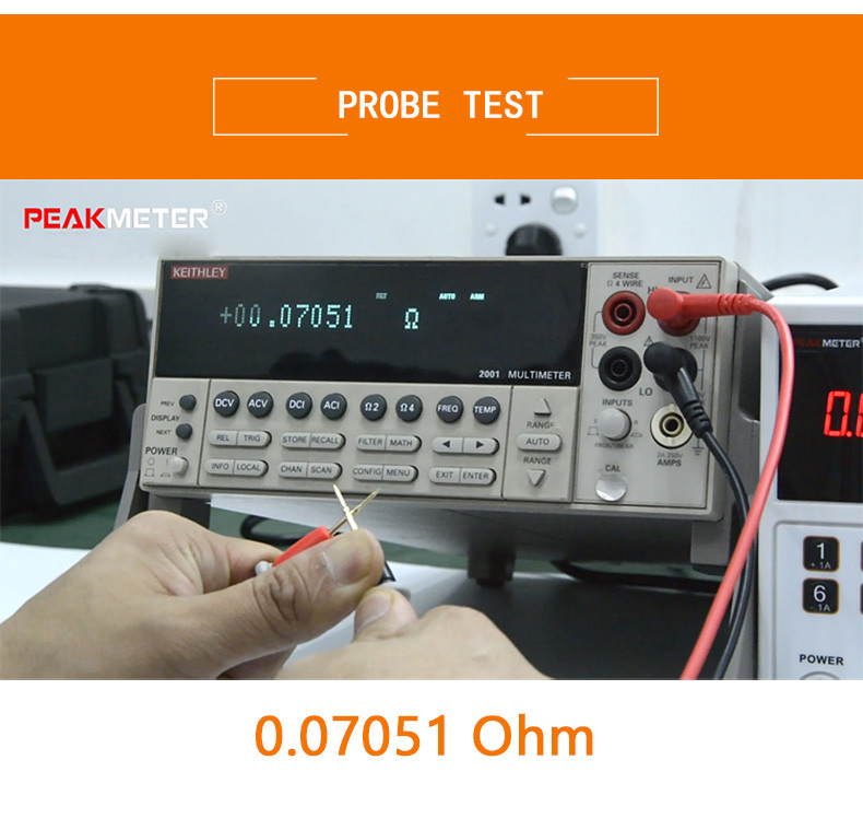 1000V / 10A Multimeter Test Probes Digital Electrical Test Leads Long Service Life