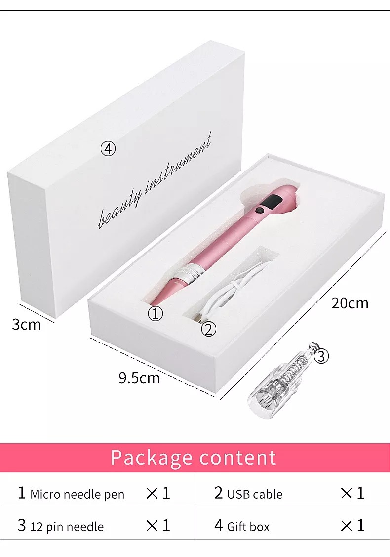 Professional Microneedling Pen - Wireless Derma Auto Pen - Best Skin Care Tool Kit for Face and Body
