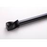 Buy cheap 6063 Aluminum Alloy Diameter 22mm Heavy Duty Curtain Rods black color from wholesalers