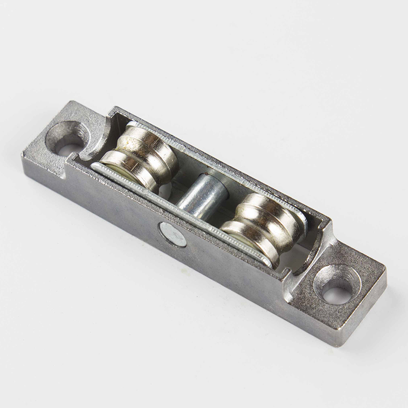 Load Capacity 55 kg/pair Width 16mm UPVC Window and Door Accessories Zinc Alloy Double Roller Grooved