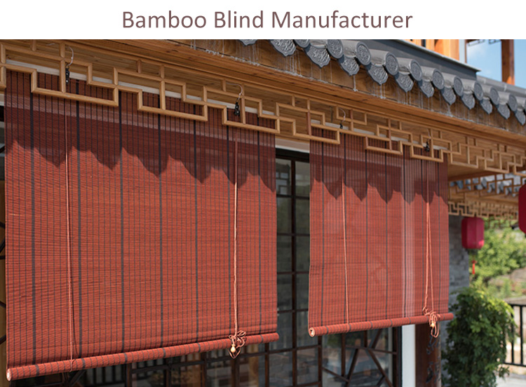 Professional Traditional Bamboo Roman Blinds 1.28kg/Sqm Compact Framework