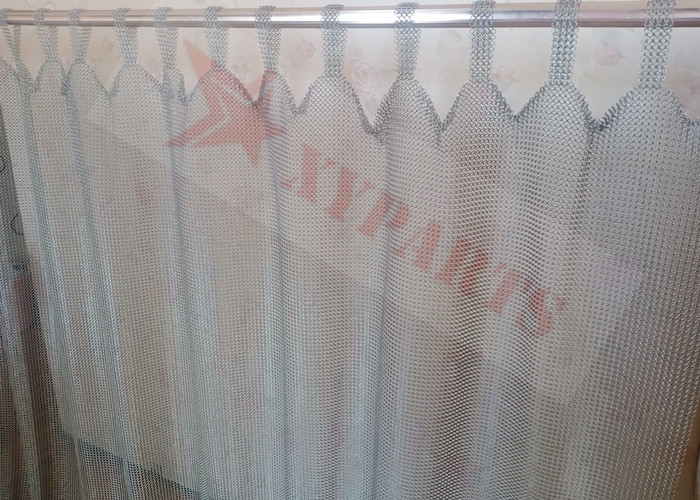 7mm Stainless Steel Ring Mesh Curtain Antique Bronze For Architecture
