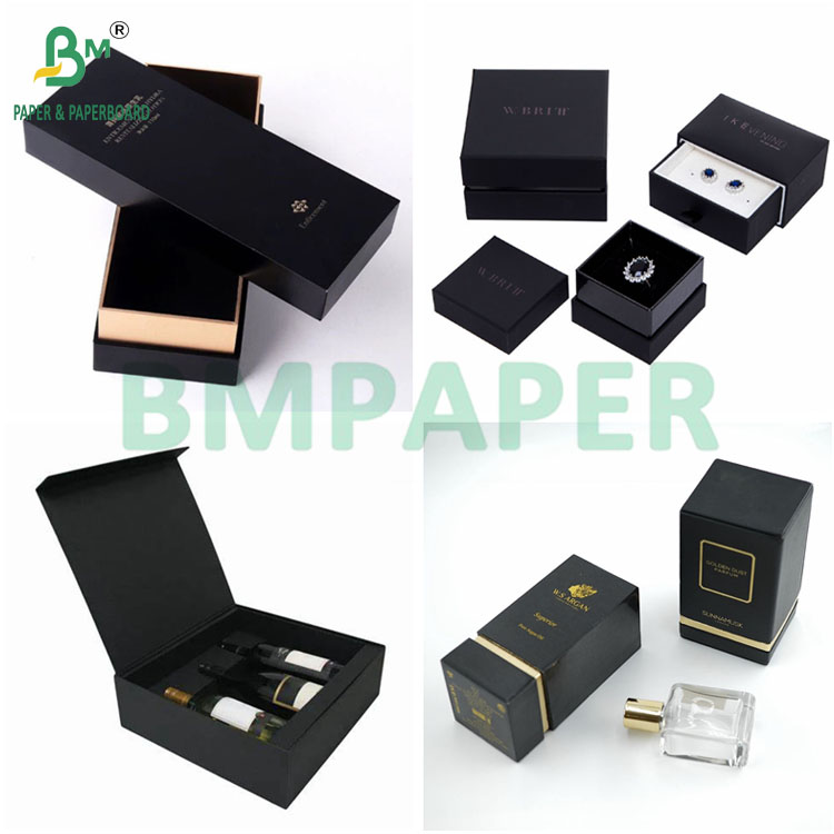 High Rigidity 1.5mm 2mm 2.5mm Black Cardboard Thick Paperboard 93cm X 130cm 