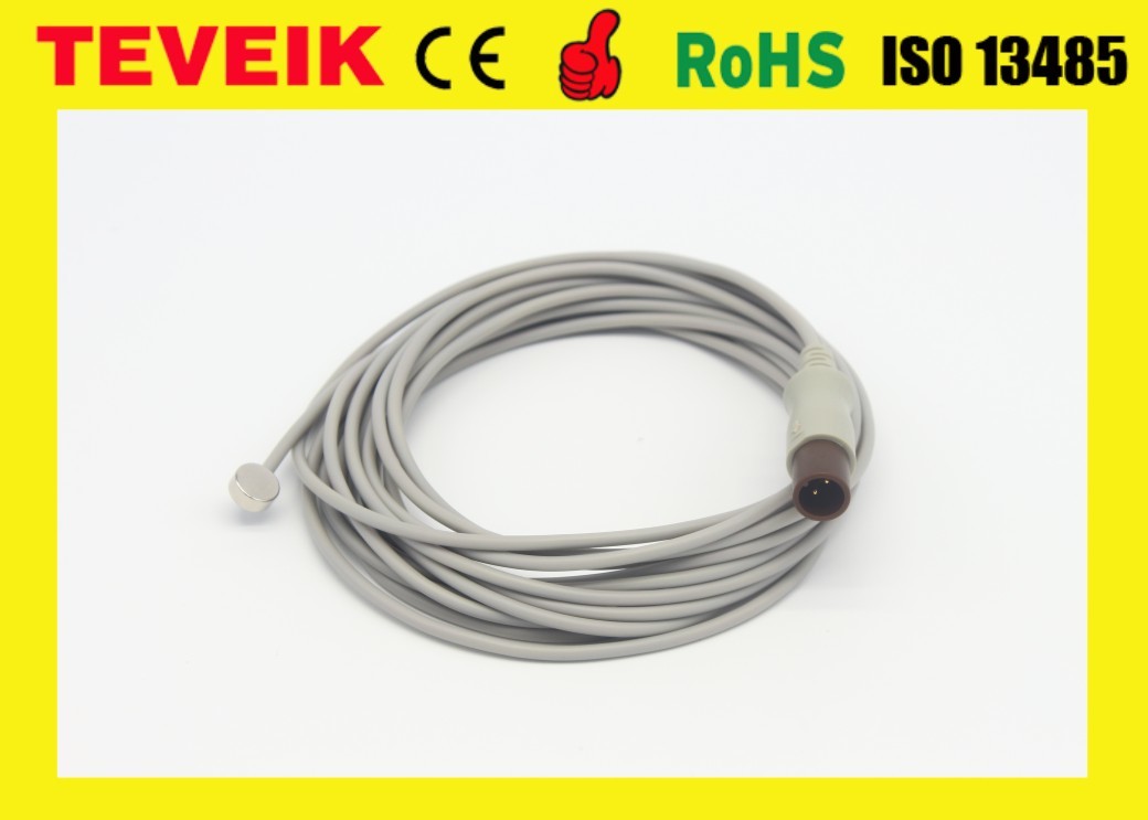 China OEM 21078A HP adult skin temperature probe, medical temperature probe cable for patient monitor