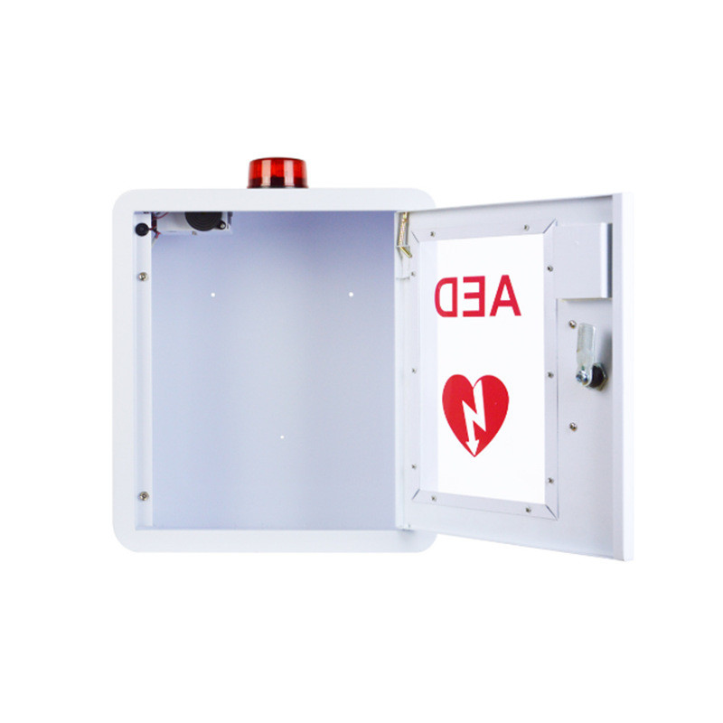 Defibrillator Metal Storage AED Cabinet Wall Mounted