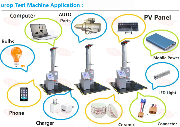 Professinal Lab Test Equipment Package Drop Testing Machine Electromagnet Sensor Control