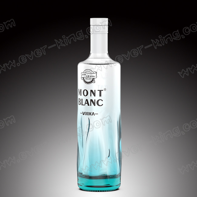 Custom Empty Luxury Wine Vodka Glass Bottle Unique Shaped