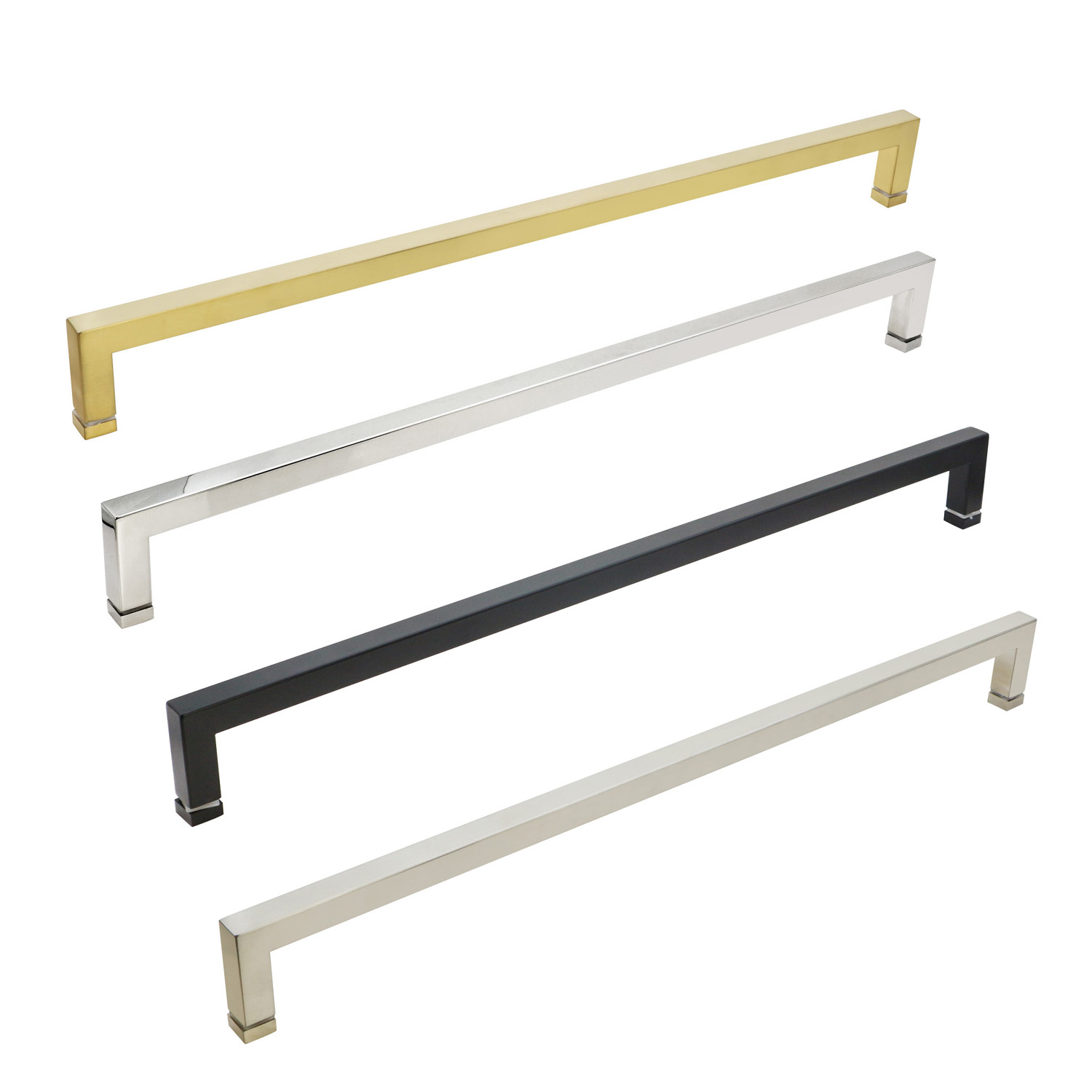 11 Inch Puxadores para Porta de Vidros Stainless Steel Brushed Gold Door Pull Handle