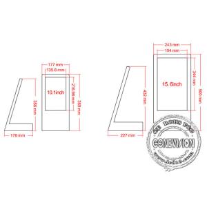 10.1" Countertop WiFi Digital Signage For Restaurant