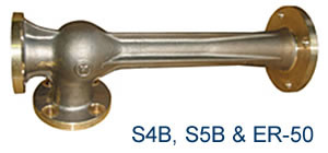 MODEL FC-ER-150-250A MARINE WATER JET EDUCTOR MATERIAL - CAST IRON