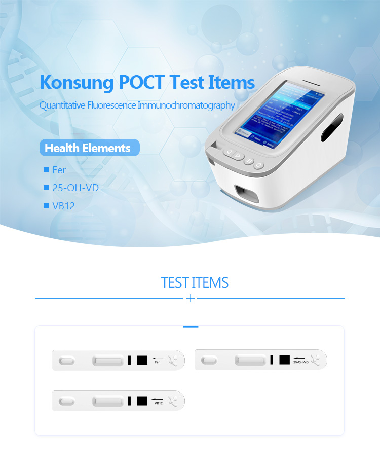 Compass 3000 POCT rapid test quantitative health elements immunofluorescence analyzer for medical use