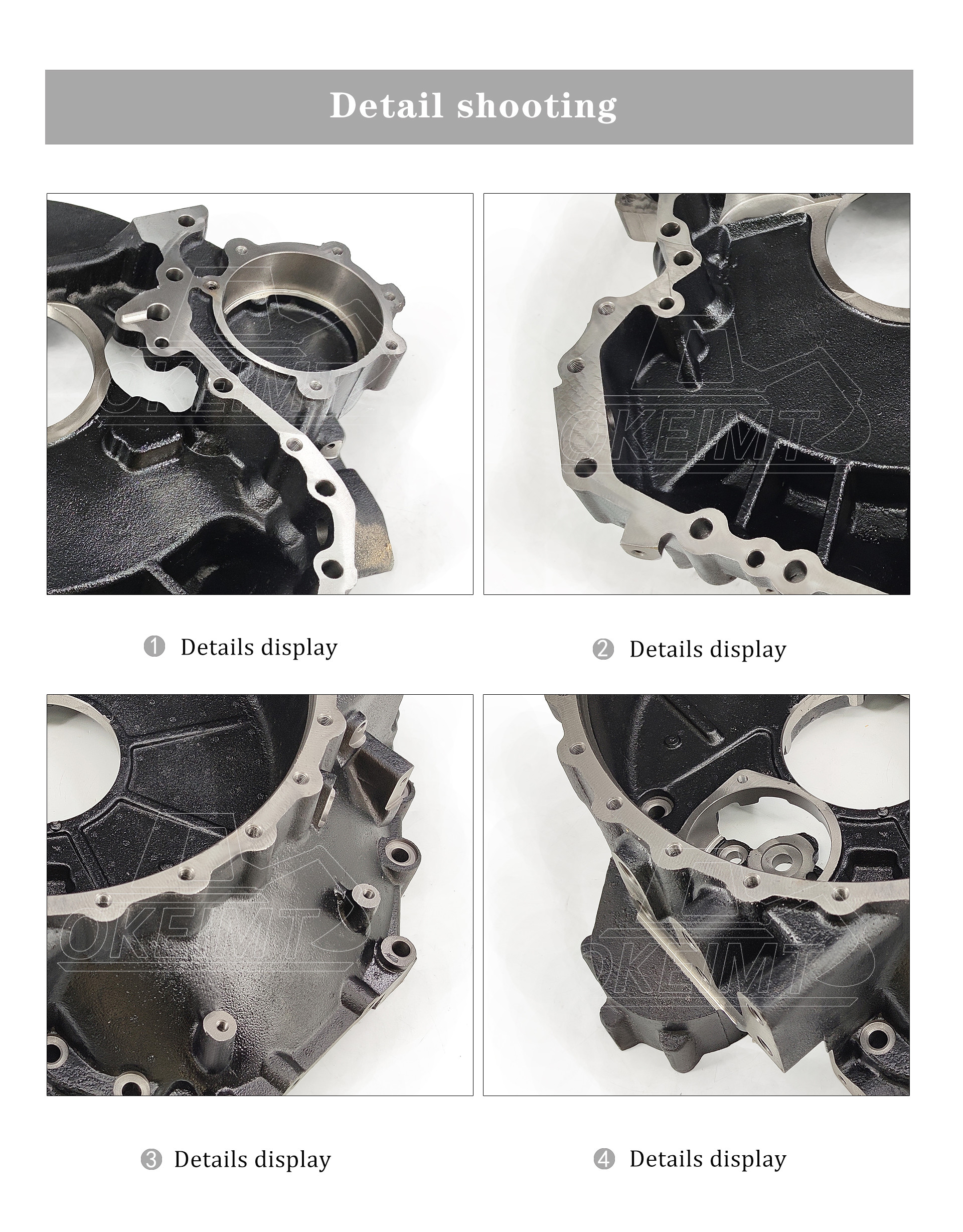 ISUZU 4HK1 Diesel Engine Flywheel Housing 8980410660 Hitachi ZAXIS 190W-3 220W-3