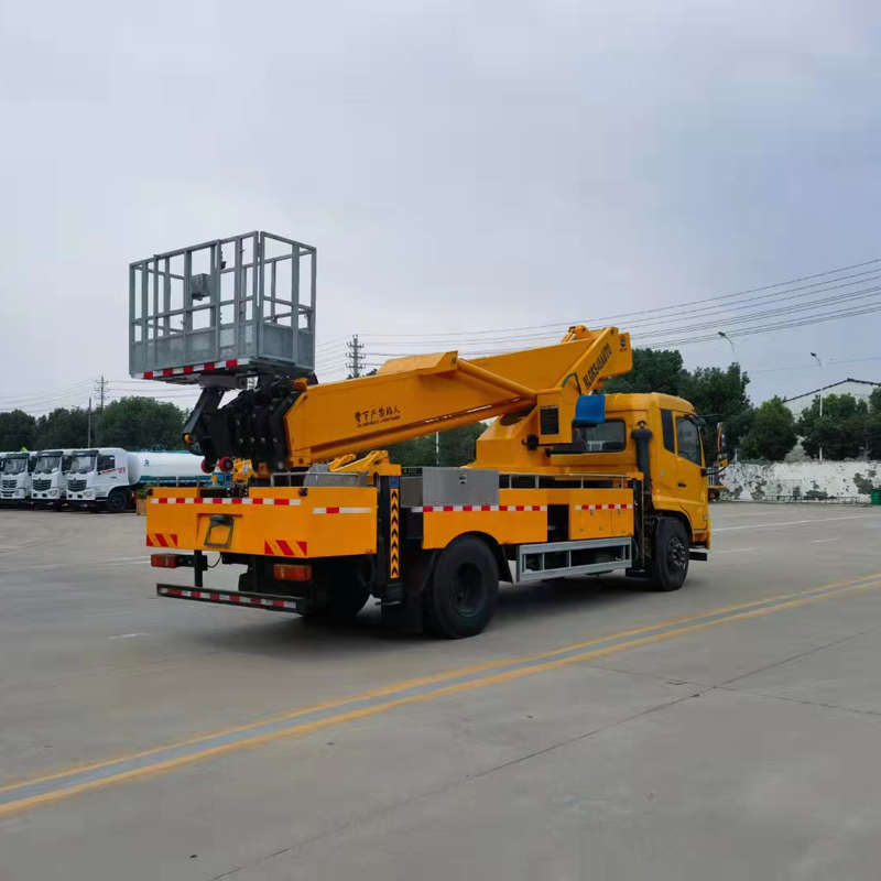 Dongfeng Kingrun Double Row Telescopic Arm Lift Up Aerial Work Truck 45 Meter