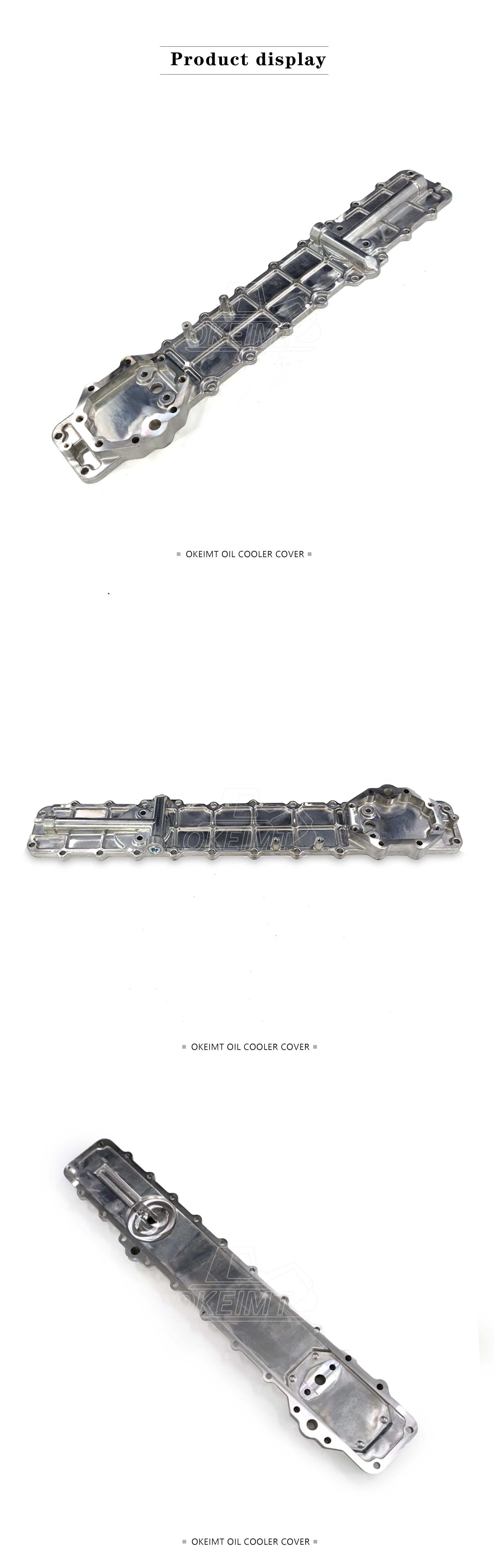 2552904 1252971 Oil Cooler Cover Excavator Engine Parts For CATE 3066 E320B/C
