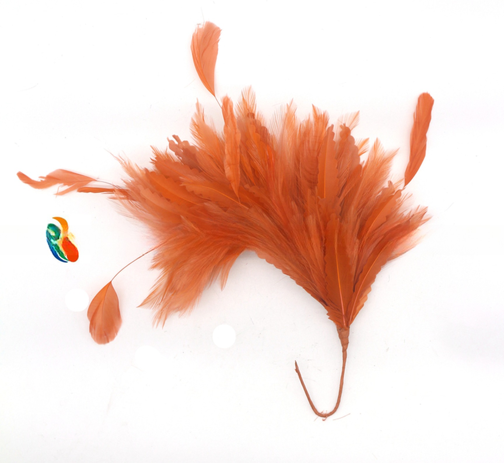 15*30 cm Hackle and Coque Feather Flower Mount with Wire Accessory Shipping via DHL UPS FedEx EMS or TNT