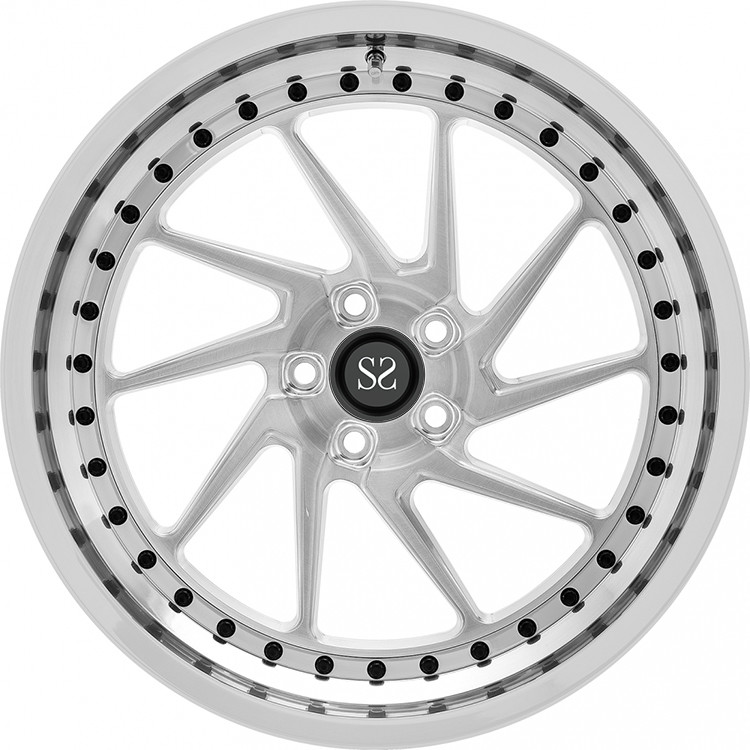 VIA Polished Super Concave 2 Piece Forged Wheels For Customized