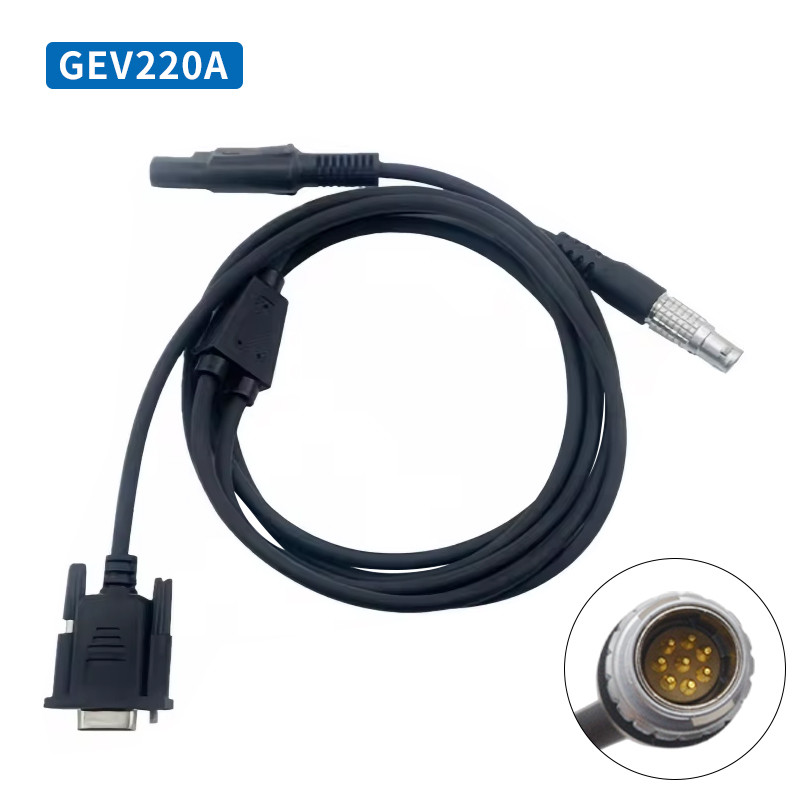 GEV220 GEV270 GEV71 Y Cable Connector For Leica TS/TM60/50/30 Total Station To Connect To PC And External Battery Power
