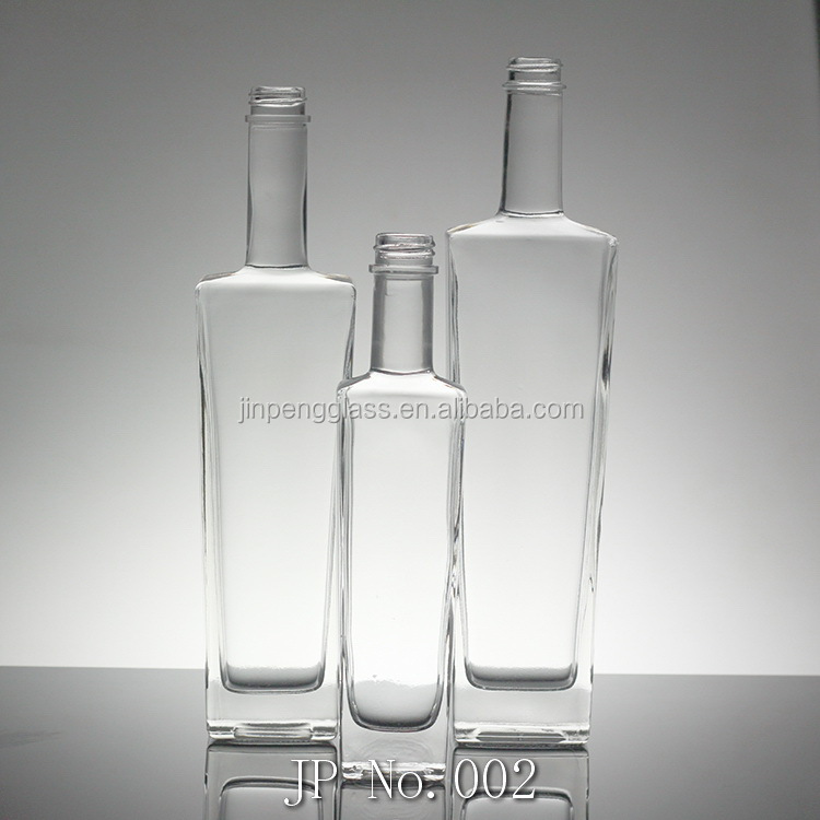 Super Flint Bottle Crystal Glass Brandy Bottle With Screw Cap For Your Requirements