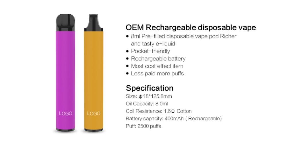 Wholesale M34 rechargeable vape device e-cigarette OEM hot sell china resources