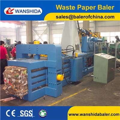 Full automatic small Waste carton baler recycling miachine controlled by PLC