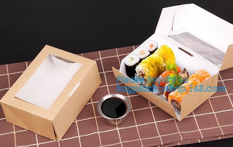 Custom Food Grade Paper Doughnet Box Wholesale,fast food take away paper box, custom printed food packaging bagease, pac