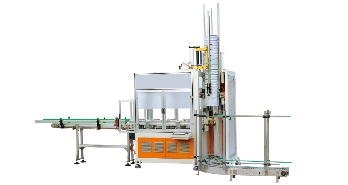 Steel Pail palletizing machine for packing 10-25L Conical pail