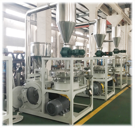 PP PE Pulverizer Machine For Plastic ABS Disk Mill Pulverizer
