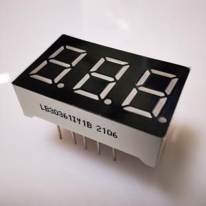Common Cathode Super Bright Amber 7 Segment 3 Digit 9.2mm LED Display for Panel