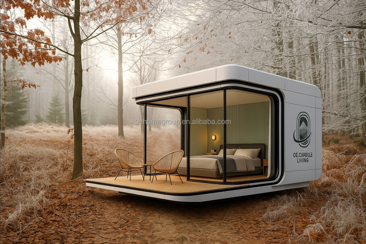 Spain Hotel Space Capsule House 5 Star Steel Buildings Space Capsule Container Houses Commercial House Space Capsule