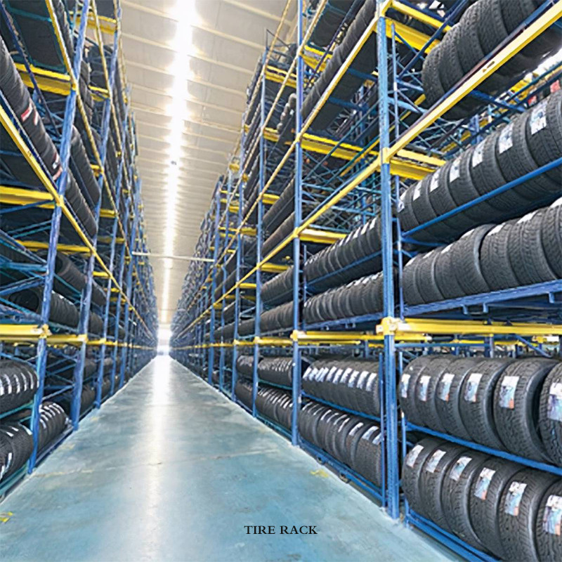 Heavy Duty Stacking Detachable Metal Tire Storage Rack Display Used Tire Racks