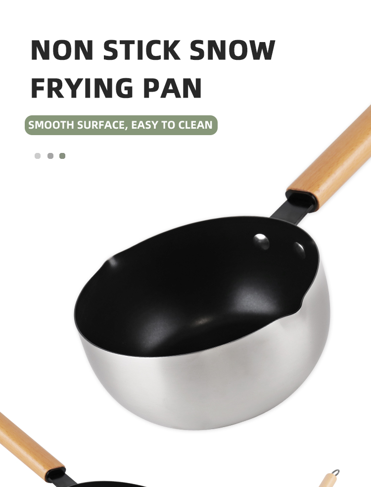 Nonstick Japanese Sauce Pan Single Handle Stainless Steel Sauce Pan